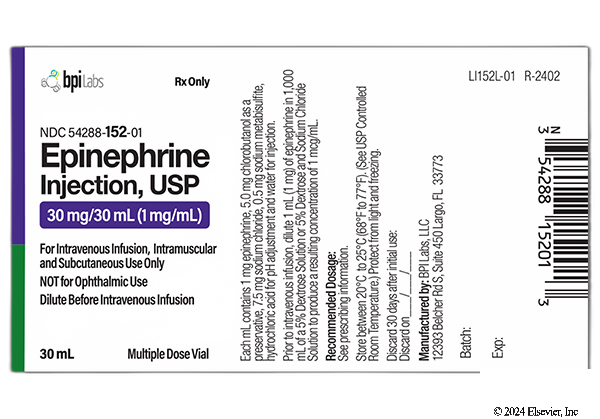ADRENALIN 1 MG SOLUTION - DIN 00155357