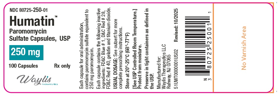 HUMATIN 250 MG CAPSULE - DIN 02078759