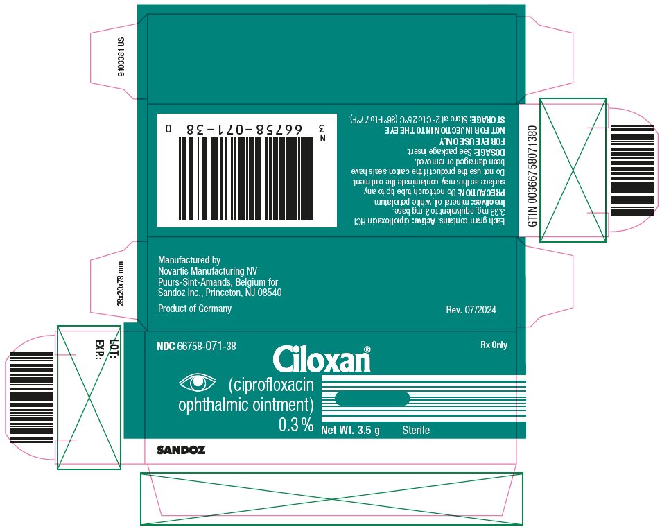 CILOXAN 0.3 % OINTMENT - DIN 02200864