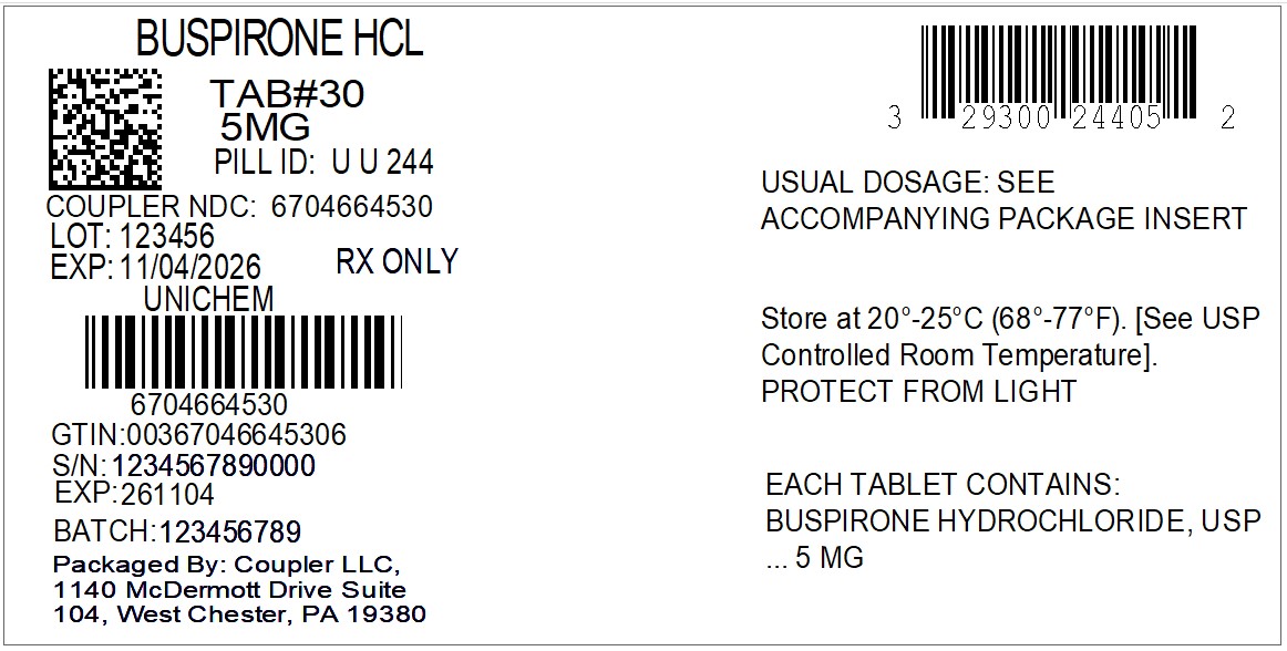 BUSPIRONE 5 MG TABLET - DIN 02207664