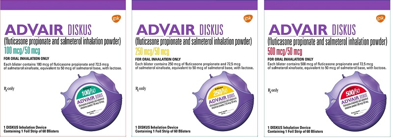 ADVAIR 100 DISKUS 50 MCG POWDER - DIN 02240835