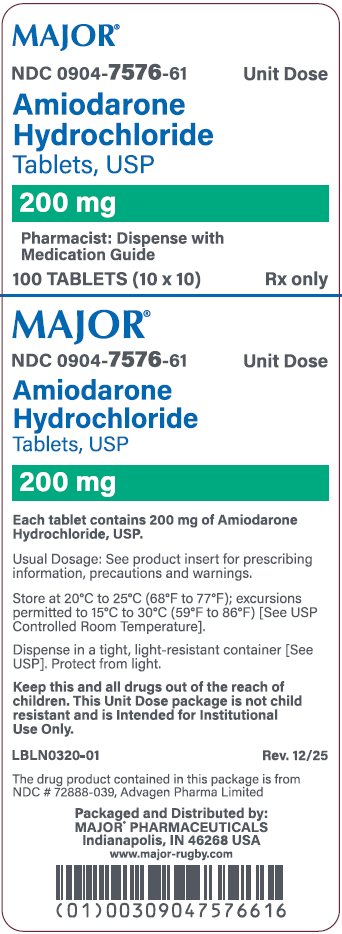 AMIODARONE 200 MG TABLET - DIN 02300893