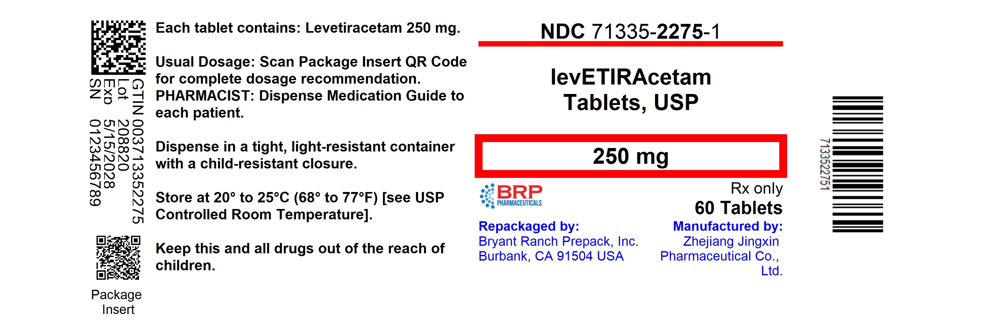 LEVETIRACETAM 500 MG TABLET - DIN 02343630