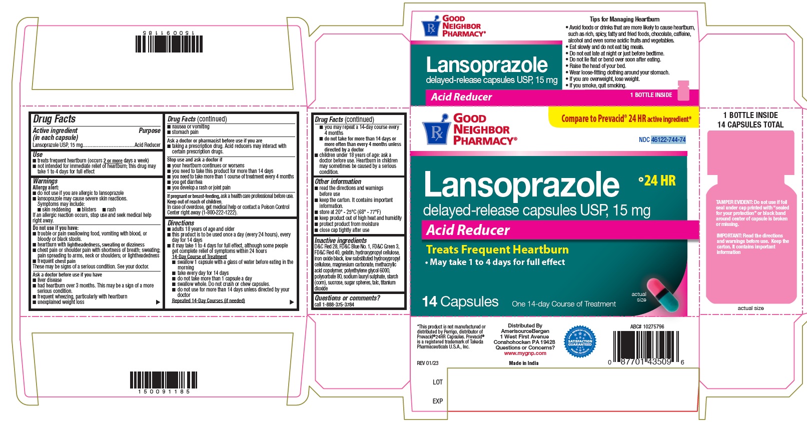 LANSOPRAZOLE 30 MG CAPSULE (DELAYED RELEASE) - DIN 02357690