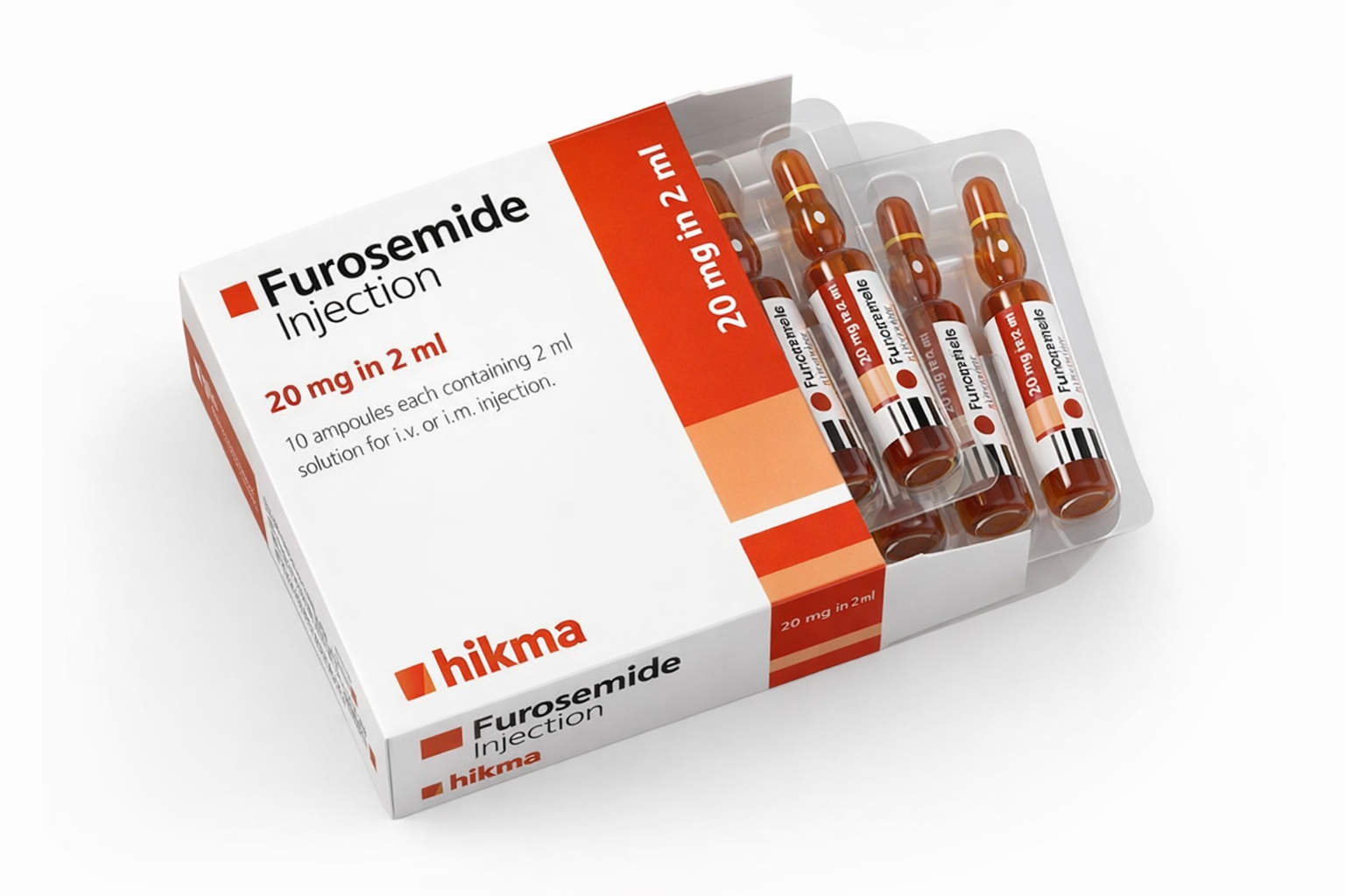 FUROSEMIDE INJECTION USP 20 MG / 2 ML SOLUTION - DIN 02384094