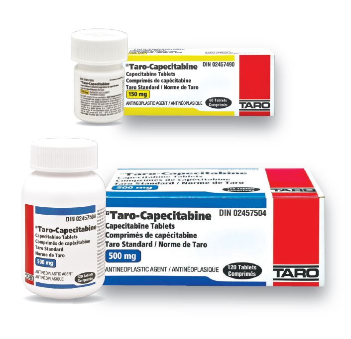 TARO-CAPECITABINE 500 MG TABLET - DIN 02457504