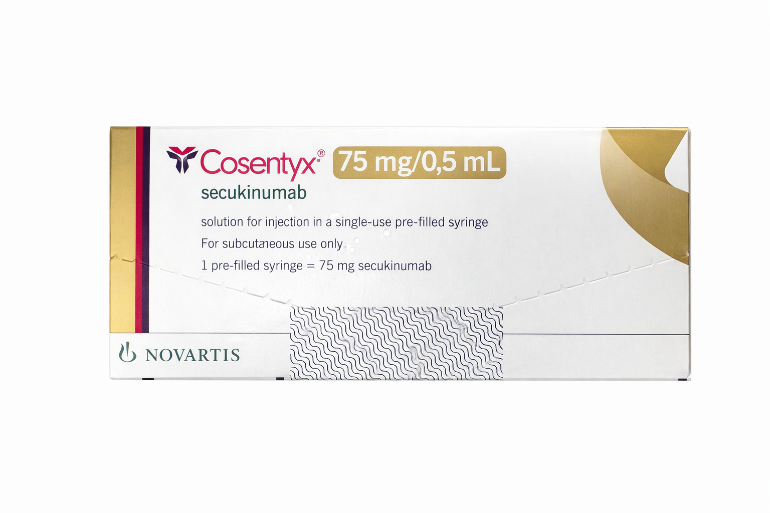 COSENTYX 75 MG / 0.5 ML SOLUTION - DIN 02525569