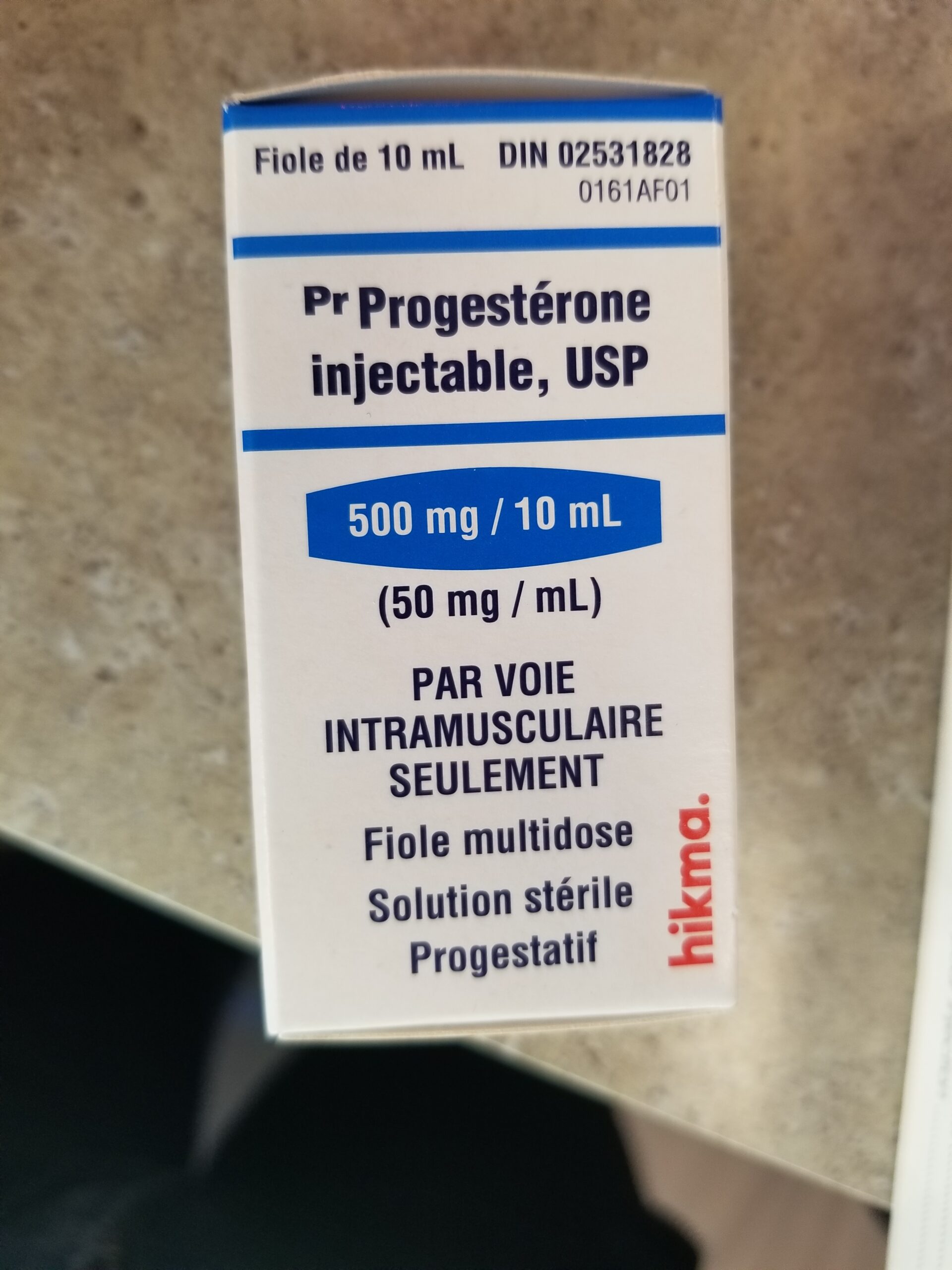 PROGESTERONE INJECTION, USP 50 MG SOLUTION - DIN 02531828