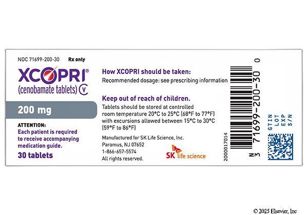 XCOPRI 25 MG TABLET - DIN 02538660