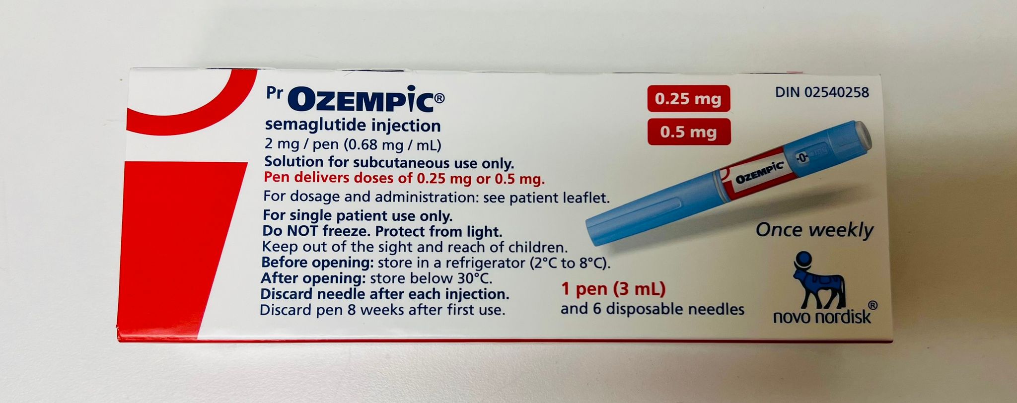 OZEMPIC 0.68 MG SOLUTION - DIN 02540258