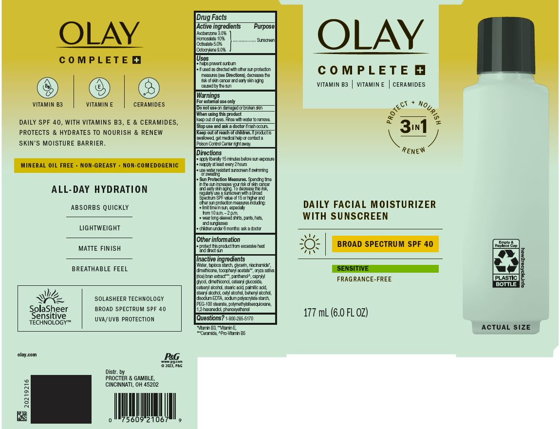 COMPLETE + FACIAL MOISTURIZER WITH SPF BROAD SPECTRUM SPF 40 9 % LOTION - DIN 02541459