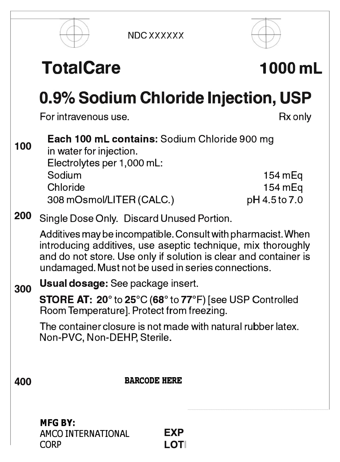 SODIUM CHLORIDE INJECTION 5% 50 MG SOLUTION - DIN 00037850