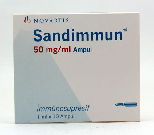 SANDIMMUNE I.V. 50 MG SOLUTION - DIN 00593257