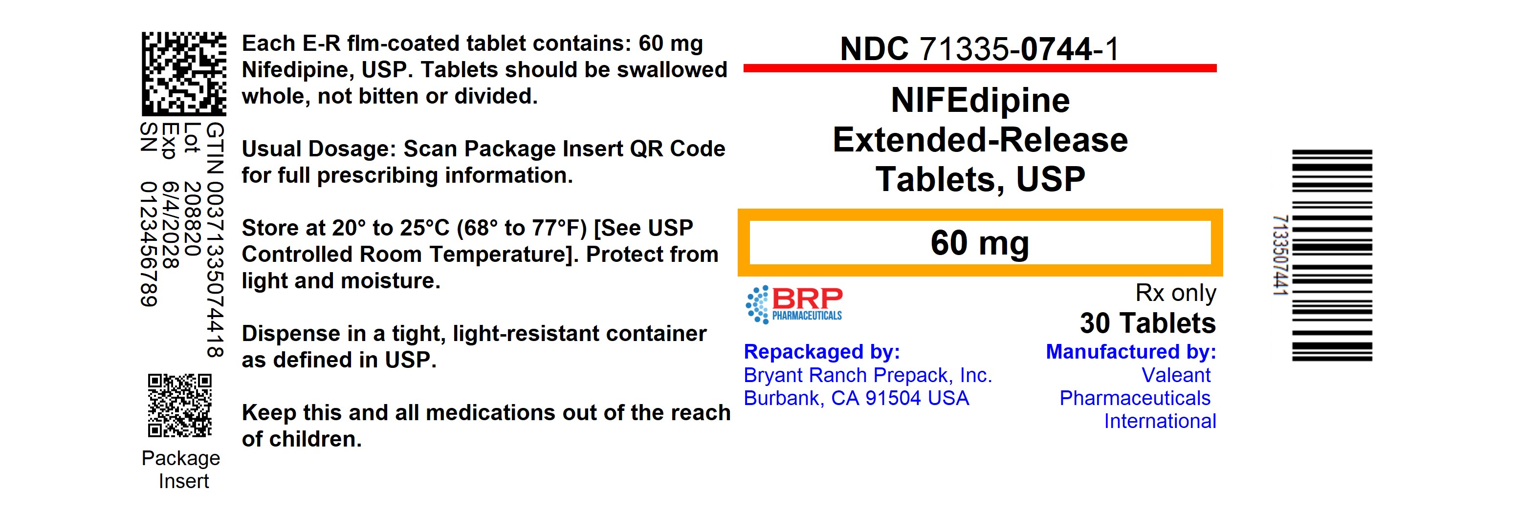 NIFEDIPINE 10 MG CAPSULE - DIN 00755907