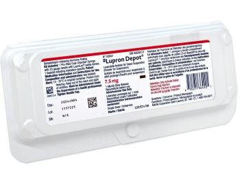 LUPRON DEPOT 7.5 MG POWDER FOR SUSPENSION, SUSTAINED-RELEASE - DIN 00836273